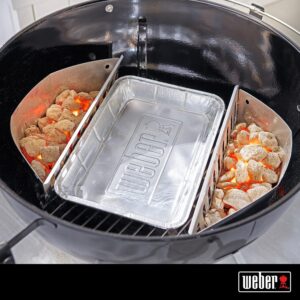 Weber Aluminum Drip Pans, 7.5 x 5 Inch, Set of 10