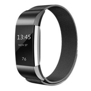 Werleo Compatible for Fitbit Charge 2 Band Small / Large Replacement Milanese Band Strap with Magnetic Closure Clasp for Fitbit Charge 2