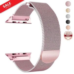 WERLEO Compatible with iWatch Band 38mm / 40mm - 42mm / 44mm Men Women Magnetic Closure Clasp Replacement Mesh Milanese Bands Compatible for Apple