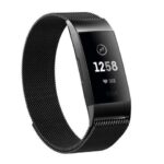 Werleo Metal Bands Compatible Fitbit Charge 3 Band Women Men Small Large Stainless Steel Replacement Band Wrist Straps Accessories for Fitbit Charge 3