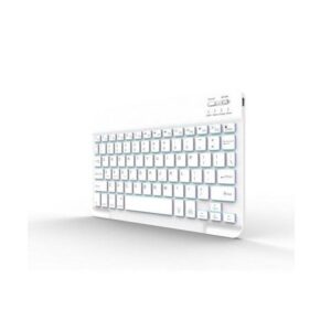 WERLEO Universal Slim Portable Wireless Bluetooth 3.0 7 Colors Backlit Keyboard with Built in Rechargeable Battery Black