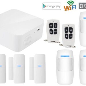 WERLEO Wireless Home Security Alarm System Door Alarm System Burglar Alarm for Home Office App Control by iOS Andrioid Smartphone with PIR Motion