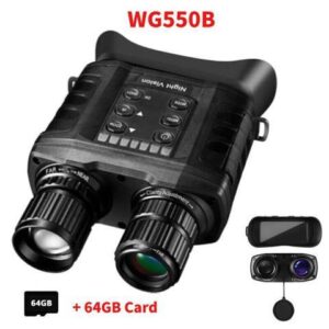 WG550B HD 4X Digital Zoom Night Vision Goggle Binocular Telescope IR 500M Camera