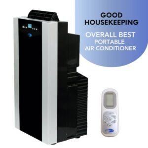 Whynter 9,500 BTU Portable Air Conditioner Cools 500 Sq. Ft. with Dehumidifier, Remote, and Filter in Black ARC-14S