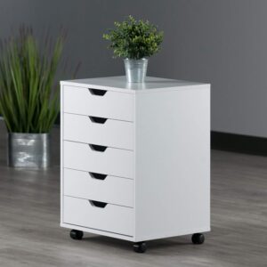 Winsome 10519 Halifax 5-Drawer Composite Wood Cabinet, White
