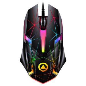 Wired Gaming Mouse, USB Optical Mouse with 3 Buttons, 1200DPI Wired Ergonomic USB Computer Mouse, Desktop Laptop PC Gaming Mouse (Black)