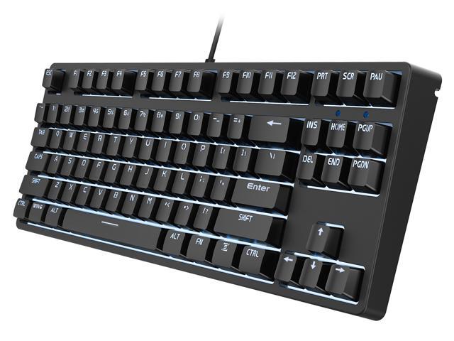 Wired Mechanical LED Gaming Mechanical Keyboard Red Axis Shaft for Desktop Laptop Red Switches Keyboard