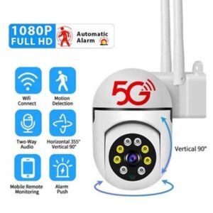 Wireless 1080P PTZ 2MP 5G HD Outdoor Home Security Network CCTV IP Camera Night