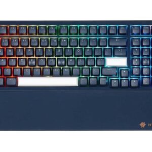 Wireless Mechanical Keyboard, RGB Backlit Gaming Keyboard, 2.4G Wireless/Bluetooth/Type-C Wired, Hot Swappable Brown Switches, 99-Key Full Size
