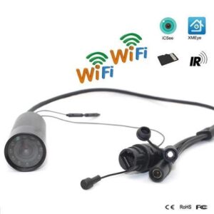 Wireless Mini 2MP WIFI Camera 3.6mm WiFi Camera HD 1080P P2P O-vif 1080P Night Vision CCTV Motion Detection No Power Supply,with microphone,940NM