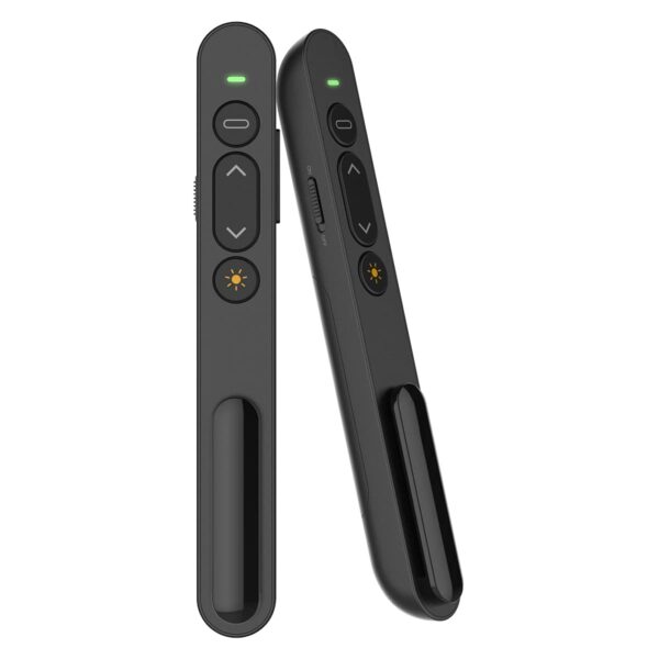 Wireless Presenter, 2.4GHz USB Control Presentation PPT PowerPoint Clicker for Keynote, Laptop, Google Slides - Support Hyperlink and Volume Control(1pcs)