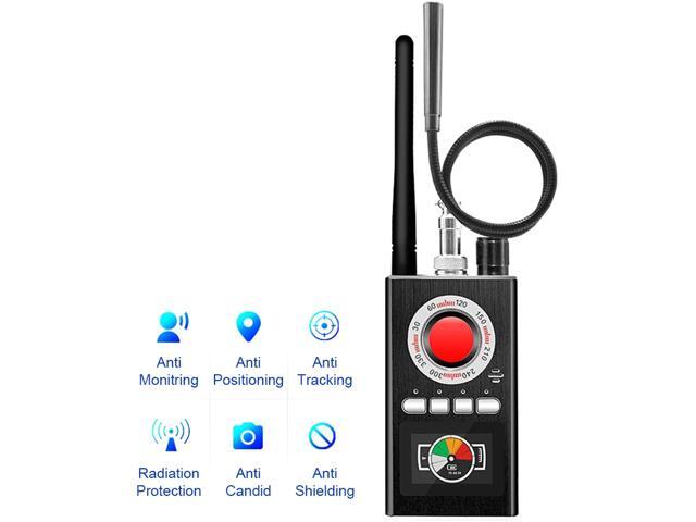 Wireless RF Signal Detector Bug GSM GPS Tracker Mini Camera Finder Camera Infrared Scanning AI Standby Automatic Detection (Updated version)