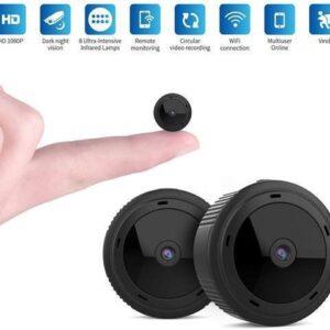 WISDUM Spy Camera Wireless Hidden Mini WiFi Camera 1080P HD Smallest Security Cameras for Home Car Office with Wide Angle Video Recorder Night Vision