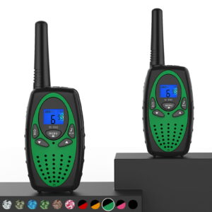 Wishouse Walkie talkies for adults，22 channels Two way radios long range Hands Free Walkie Talkie for Women Kids Camping Hiking (green)
