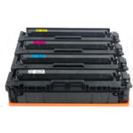 (With Chip) 1 Set (K, C, M, Y) Compatible Toner Cartridge for HP 215A, W2310A, W2311A, W2312A, W2313A