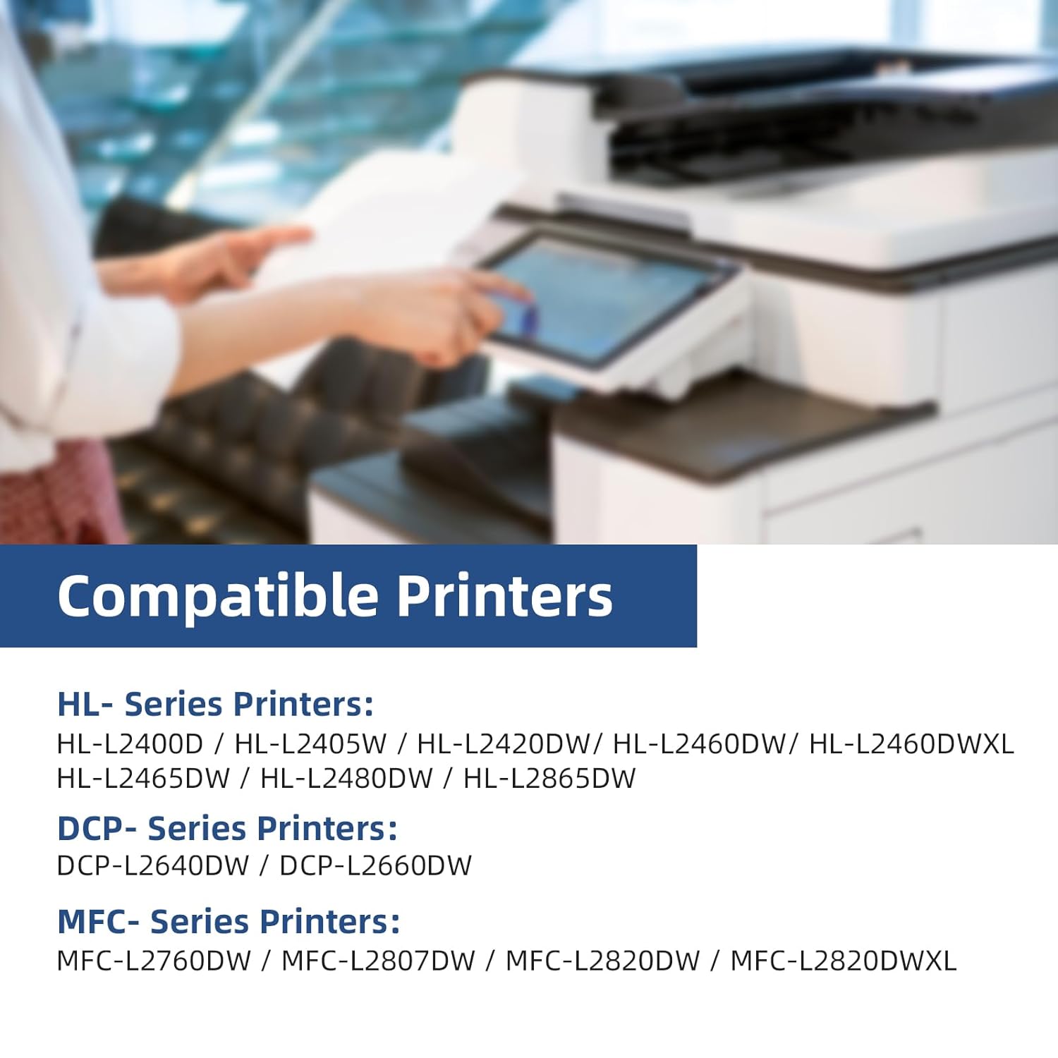 [with CHIP] TN830XL Toner Cartridge Compatible Replacement for TN830XL TN830BK TN830 XL Use with DCP-L2640DW HL-L2460DW MFC-L2820DW HL-L2400D HL-L2405W HL-L2865DW Printer Toner...