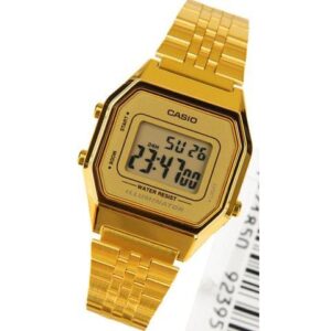 Women's Casio Classic Digital Gold Tone 25 mm Watch LA680WGA-9DF LA680WGA-9D