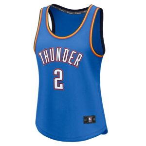 Women's Fanatics Shai Gilgeous-Alexander Blue Oklahoma City Thunder Fast Break Player Jersey - Icon Edition