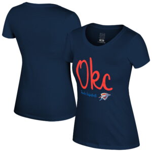 Women's-Stadium Essentials Navy Oklahoma City Thunder 3rd Quarter T-Shirt