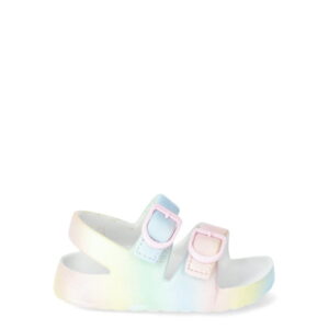 Wonder Nation Baby Girls Two Buckle Sandals