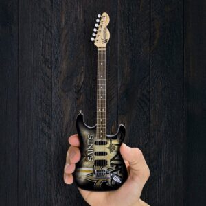 Woodrow Guitar Officially Licensed NFL New Orleans Saints Mini Electric Guitar
