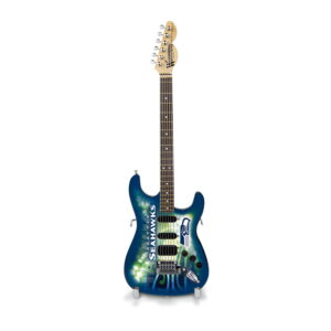 Woodrow Guitars NFL 10-In Mini Guitar Collectible Seattle Seahawks