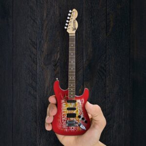 Woodrow Guitars NHL 10 Inch Mini Guitar Collectible Detroit Red Wings