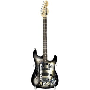Woodrow Guitars NHL 10 Inch Mini Guitar Collectible Pittsburgh Penguins