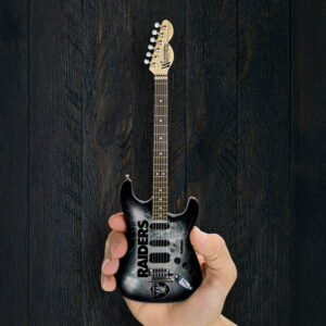 Woodrow NFL Oakland Raiders 10" Collectible Mini Guitar
