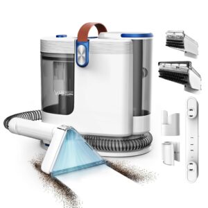 WURESE Portable Carpet Cleaner Machine, Carpet Shampooer, 15Kpa Upholstery Cleaner with 3 Tools, 54oz Large Water Tank, 16.4ft Power Cord, Spot and Stain Deep Cleaner for Rug,...
