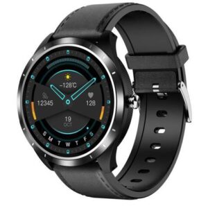 X3 1.3 inch TFT Color Screen Chest Sticker Smart Watch, Support ECG/Heart Rate Monitoring, Style:Black Leather Watch Band Black Leather Watch Band