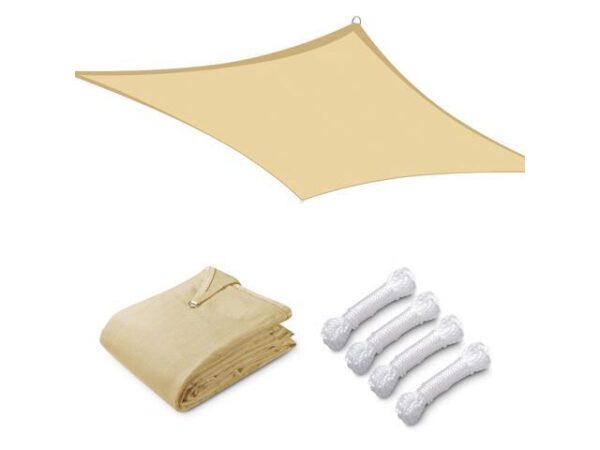 Yescom 10x13 Ft 97% UV Block Rectangle Sun Shade Sail HDPE Canopy Patio Garden Yescom 10x13 Ft 97% UV Block Rectangle Sun Shade Sail HDPE Canopy Patio Garden