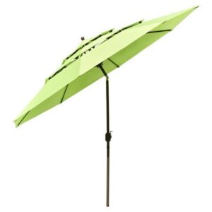 Yescom 11 Ft 3 Tier Patio Umbrella with Crank Handle Push to Tilt Hotel Pool