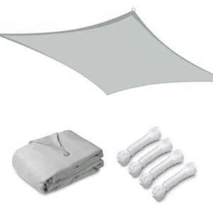 Yescom 12x8 Ft 97% UV Block Rectangle HDPE Sun Shade Sail Canopy Outdoor Patio Pool