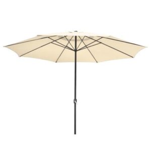 Yescom 13 Ft Aluminum Patio Umbrella 8 Ribs Table Parasol Rope Pulley Outdoor Garden