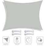 Yescom 13x10 Ft 97% UV Block Rectangle Sun Shade Sail HDPE Canopy Cover Net Patio