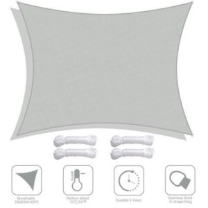 Yescom 13x10 Ft 97% UV Block Rectangle Sun Shade Sail HDPE Canopy Cover Net Patio