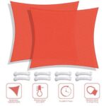 Yescom 2 Pack 23x22 Ft 97% UV Block Rectangle Sun Shade Sail Heavy Duty Canopy Outdoor
