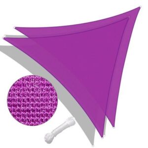 Yescom 2 Pack 25 Ft 97% UV Block Triangle Sun Shade Sail Canopy Outdoor Patio Awning