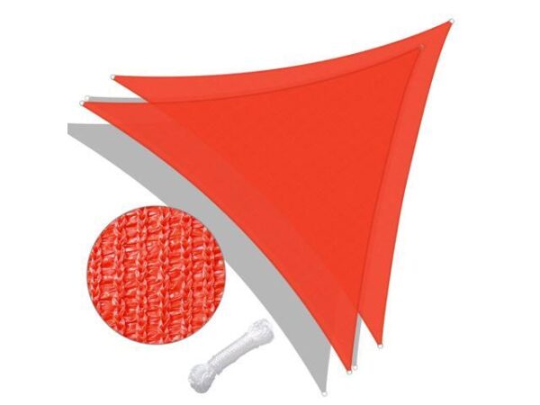 Yescom 2 Pack 28 Ft 97% UV Block Triangle Sun Shade Sail Canopy Outdoor Pool Cover Net Yescom 2 Pack 28 Ft 97% UV Block Triangle Sun Shade Sail Canopy Outdoor Pool Cover Net