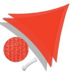 Yescom 2 Pack 28 Ft 97% UV Block Triangle Sun Shade Sail Canopy Outdoor Pool Cover Net