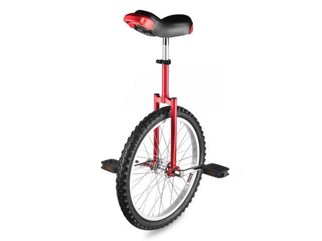 Yescom 20 In Wheel Outdoor Unicycle Leakproof Butyl Tire Circus Bike Balance Training for Adults Teenagers Kids, Red