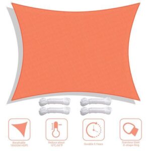 Yescom 23x20 Ft 97% UV Block Rectangle Sun Shade Sail Canopy Outdoor Patio Pool Yard