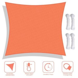 Yescom 23x22 Ft 97% UV Block Rectangle Sun Shade Sail Canopy Outdoor Patio Pool Yard