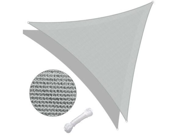 Yescom 25 Ft 97% UV Block Triangle Sun Shade Sail Canopy Cover Net for Patio Poolside Yescom 25 Ft 97% UV Block Triangle Sun Shade Sail Canopy Cover Net for Patio Poolside