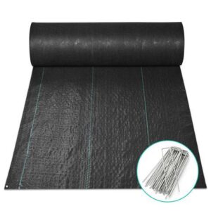 Yescom 3x250 Ft Heavy Duty 5.6 Oz Landscape Fabric Weed Barrier Woven Ground Cover PP Garden Mat