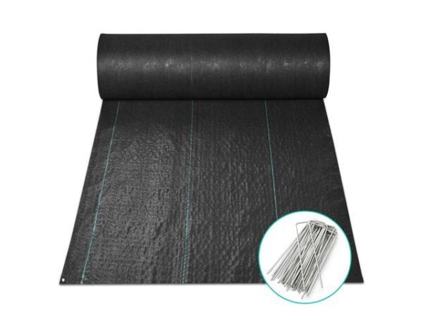 Yescom 3x250 Ft Heavy Duty 5.6 Oz Landscape Fabric Weed Barrier Woven Ground Cover PP Garden Mat Yescom 3x250 Ft Heavy Duty 5.6 Oz Landscape Fabric Weed Barrier Woven Ground Cover PP Garden Mat