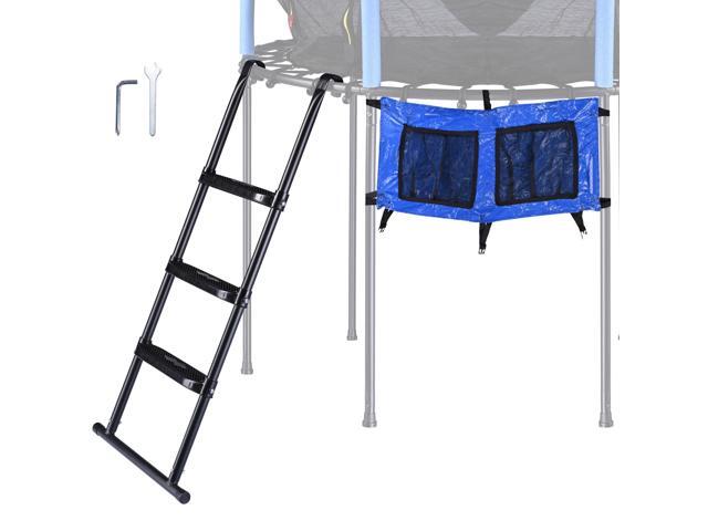 Yescom 43" Trampoline Ladder Kit with Shoe Bag 3 Step Anti Skid for 15 Ft Bounce Kid