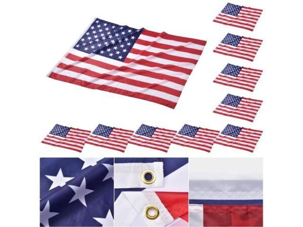 Yescom 4x6 Ft US Flag Fade Resistance Bright Polyester Decoration Outdoor Club 10 Pack Yescom 4x6 Ft US Flag Fade Resistance Bright Polyester Decoration Outdoor Club 10 Pack