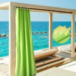 Yescom 54"x108" Outdoor Privacy Curtain Panel Tab Top UV30+ Patio Porch Pergola 2 Piece